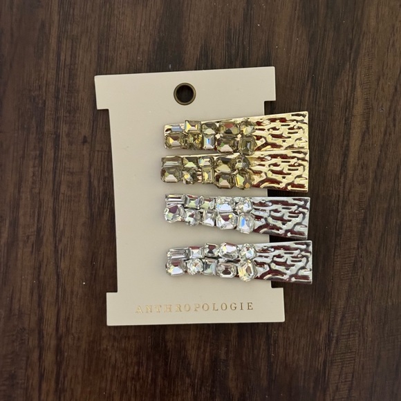 Anthropologie Melton metal hair clips main image 6